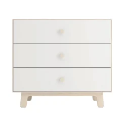 3 Drawer Dresser - Whte/ Natural