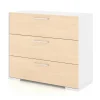 3 Drawers Chest - White Natural