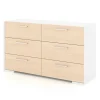 6 Drawers Chest - White Natural