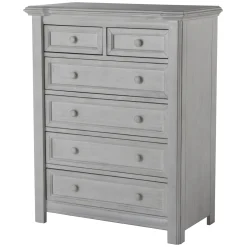 5 Drawers Cristallo Vintage White