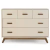 5 Drawers Dresser Chest - Almont Walnut