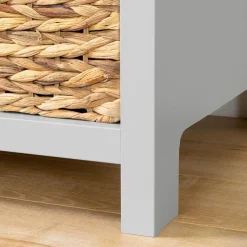 3 Drawers Dresser with Cotton Candy Baskets - Soft Gray