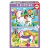 2 x 20Pieces Puzzle - Unicorn Fairy