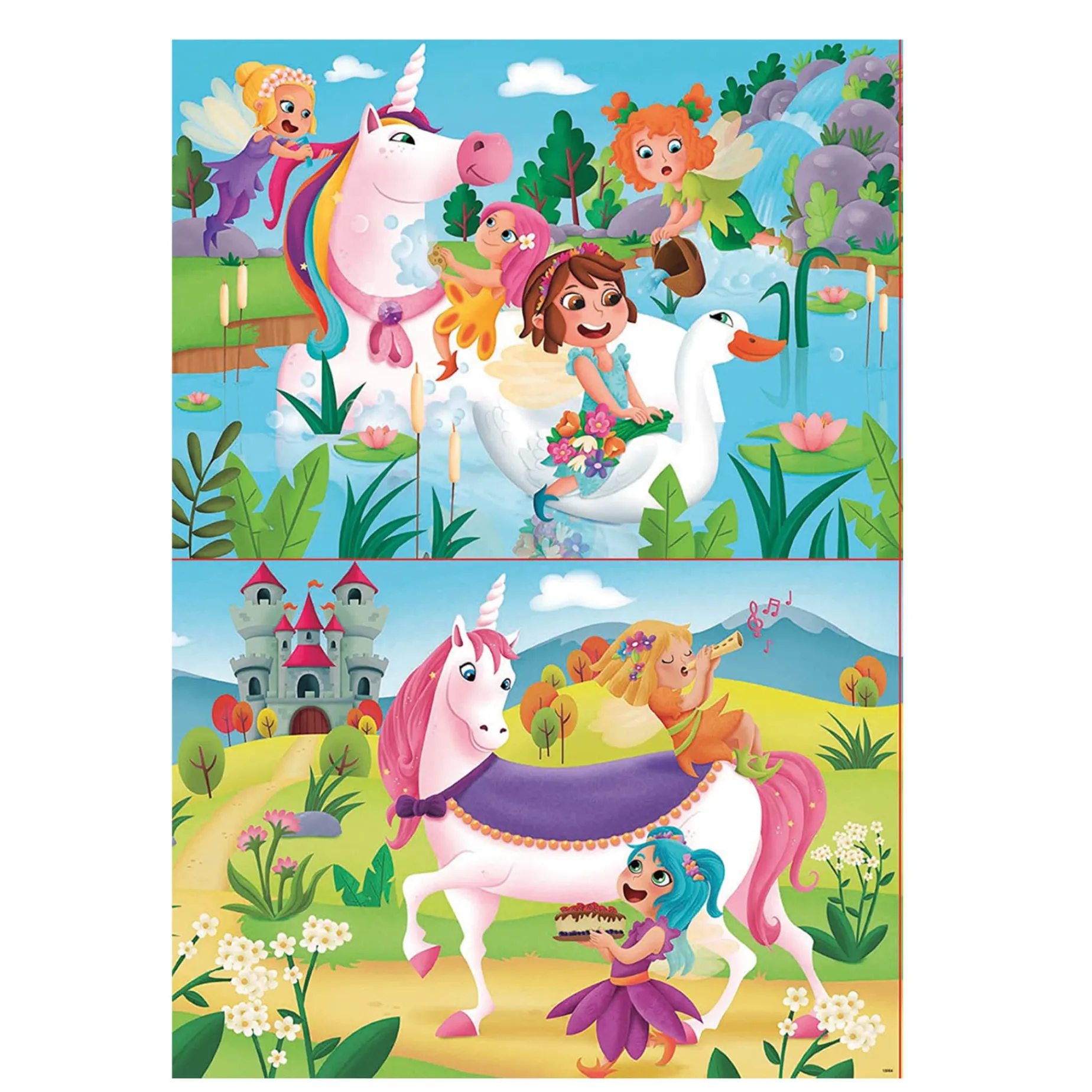 2 x 20Pieces Puzzle - Unicorn Fairy