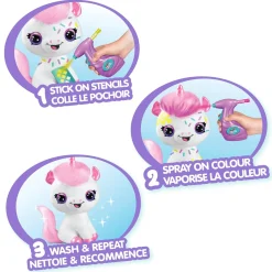 Air Brush Neon Unicorn Plush