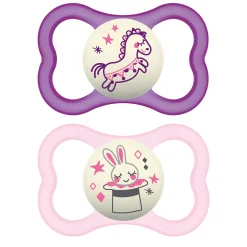 Air Night Pacifiers (2) 6m+ - Pink