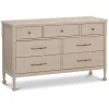 Alouette 7-Drawer Assembled Dresser - Washed Pine