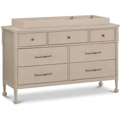 Alouette 7-Drawer Assembled Dresser - Washed Pine