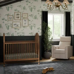 Alouette 3-in-1 Convertible Spindle Crib - Natural Walnut