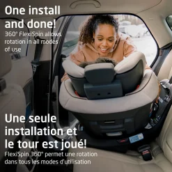 Andi 360° Rotating All-in-One Car Seat- Authentic Black