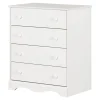 Angel 4-Drawer Chest - Pure White