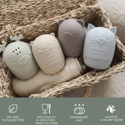 Animal Bath Toys (4) Canada Collection - In the Wild