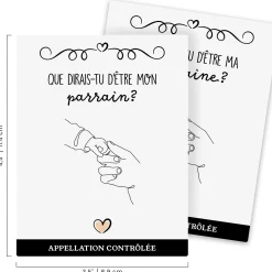 Announcement Labels - Godparents (2)