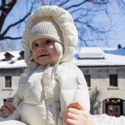 Antique White Snowsuit 3-24m