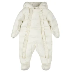 Antique White Snowsuit 3-24m