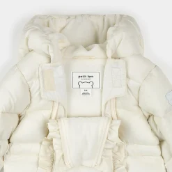 Antique White Snowsuit 3-24m