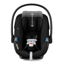 Aton G Swivel Car Seat with Sensorsafe - Moon Black
