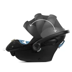 Aton G Swivel Car Seat with Sensorsafe - Moon Black