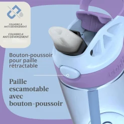 Aubrey Leak-Proof Spill-Proof Water Bottle - 14oz Amethyst