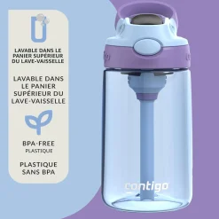 Aubrey Leak-Proof Spill-Proof Water Bottle - 14oz Amethyst