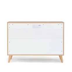 Austin 3-Drawer Dresser - White / Red Oak
