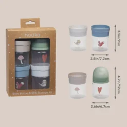 Baby Bottle & Milk Storage Kit - Woodland