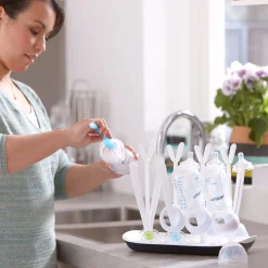 Baby Bottle and Nipple Brush - Grey