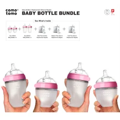 Baby Bottles Bundle - Pink