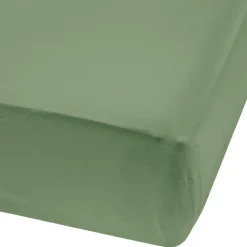 Baby Crib Fitted Sheet - Bamboo - Green