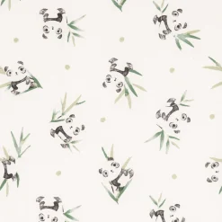 Baby Crib Fitted Sheet - Bamboo Panda