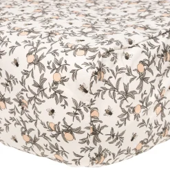 Baby Crib Fitted Sheet - Bees by Solange Pilote