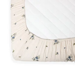 Baby Crib Fitted Sheet - Blueberry