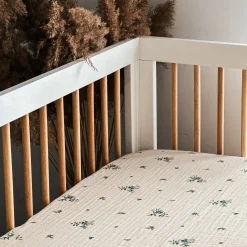 Baby Crib Fitted Sheet - Blueberry