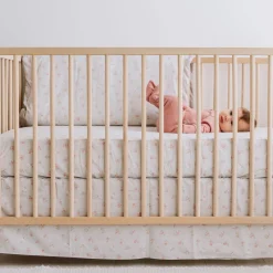 Baby Crib Fitted Sheet - Flowers