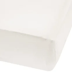Baby Crib Fitted Sheet - Ivory Bamboo