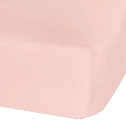 Baby Crib Fitted Sheet - Pink Muslin
