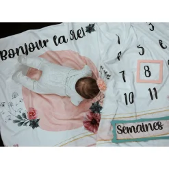 Baby Monthly Milestone Blanket - Bonjour La Vie!