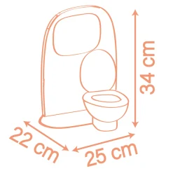 Baby Nurse Toilet Doll