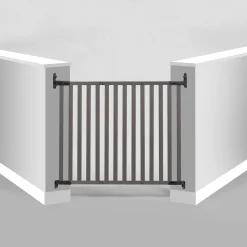 Bamboo Angle Mount Safeway Gate - Grey
