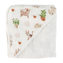 Bamboo Hooded Towel - Cat