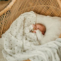Bamboo Muslin Blanket - Leaf