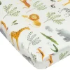 Bamboo Muslin Fitted Crib Sheet - Safari
