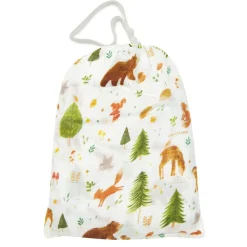 Bamboo Muslin Fitted Crib Sheet - Forest Friends