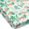 Bamboo Muslin Fitted Crib Sheet - Jungle