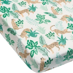 Bamboo Muslin Fitted Crib Sheet - Jungle