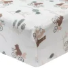 Bamboo Muslin Fitted Crib Sheet - Bears on Bikes