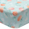Bamboo Muslin Fitted Crib Sheet - Peaches