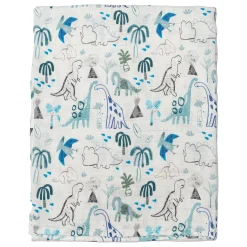 Bamboo Muslin Swaddle Blanket - Dinosaurs
