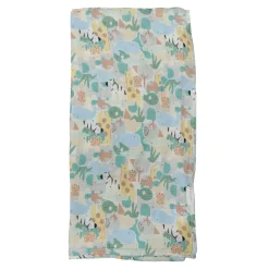 Bamboo Muslin Swaddle Blanket - Animal Puzzle