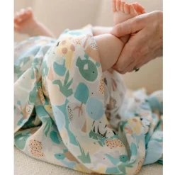 Bamboo Muslin Swaddle Blanket - Animal Puzzle
